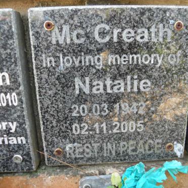 McCREATH Natalie 1942-2005