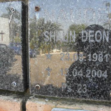 NAUDE Shaun Deon 1981-2004