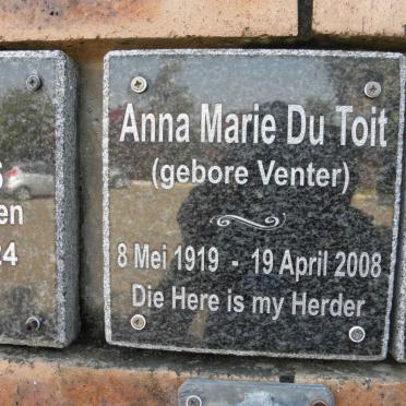 TOIT Anna Marie, du nee VENTER 1919-2008