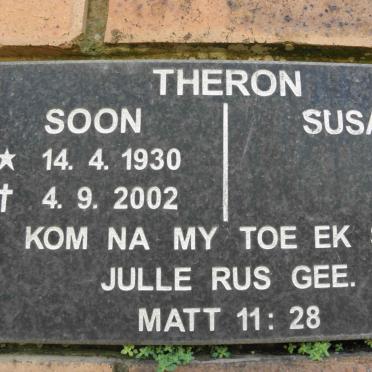 THERON Soon 1930-2002 &amp; Susan