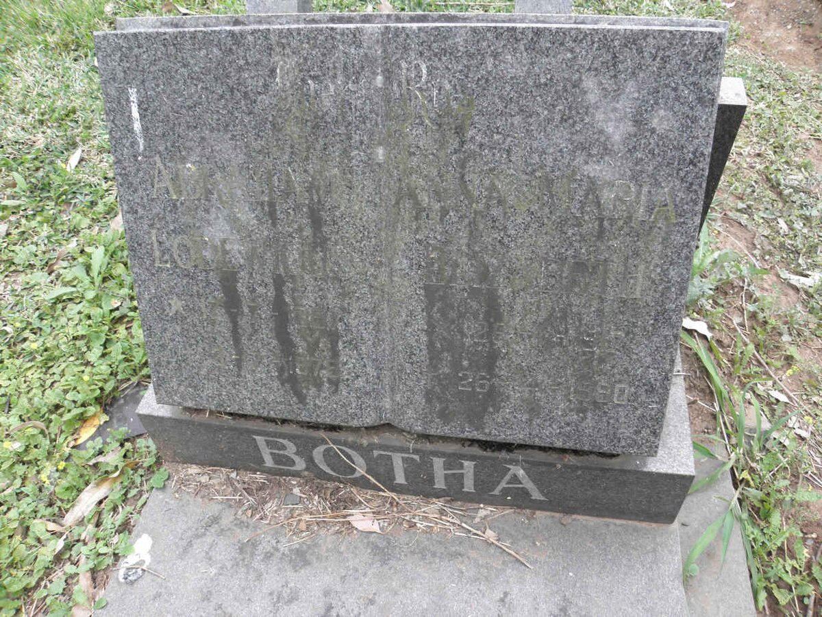 BOTHA Abraham Lodewyk &amp; Maria