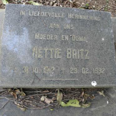 BRITZ Hettie 1912-1992