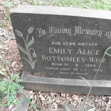 BOTTOMLEY-WISE Emily Alice 1909-1979