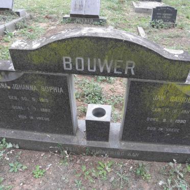 BOUWER Jan Gabriel 1911-1990 &amp; Anna Johanna Sophia 1915-1982