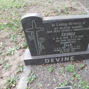 DEVINE George 1908-1982 &amp; Ella 1913-1991