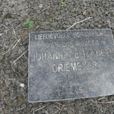 DRIEMEYER Erich 1900-1993 &amp; Johanna Elizabeth 1907-2000