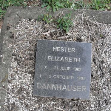 DANNHAUSER Hester Elizabeth 1902-1995