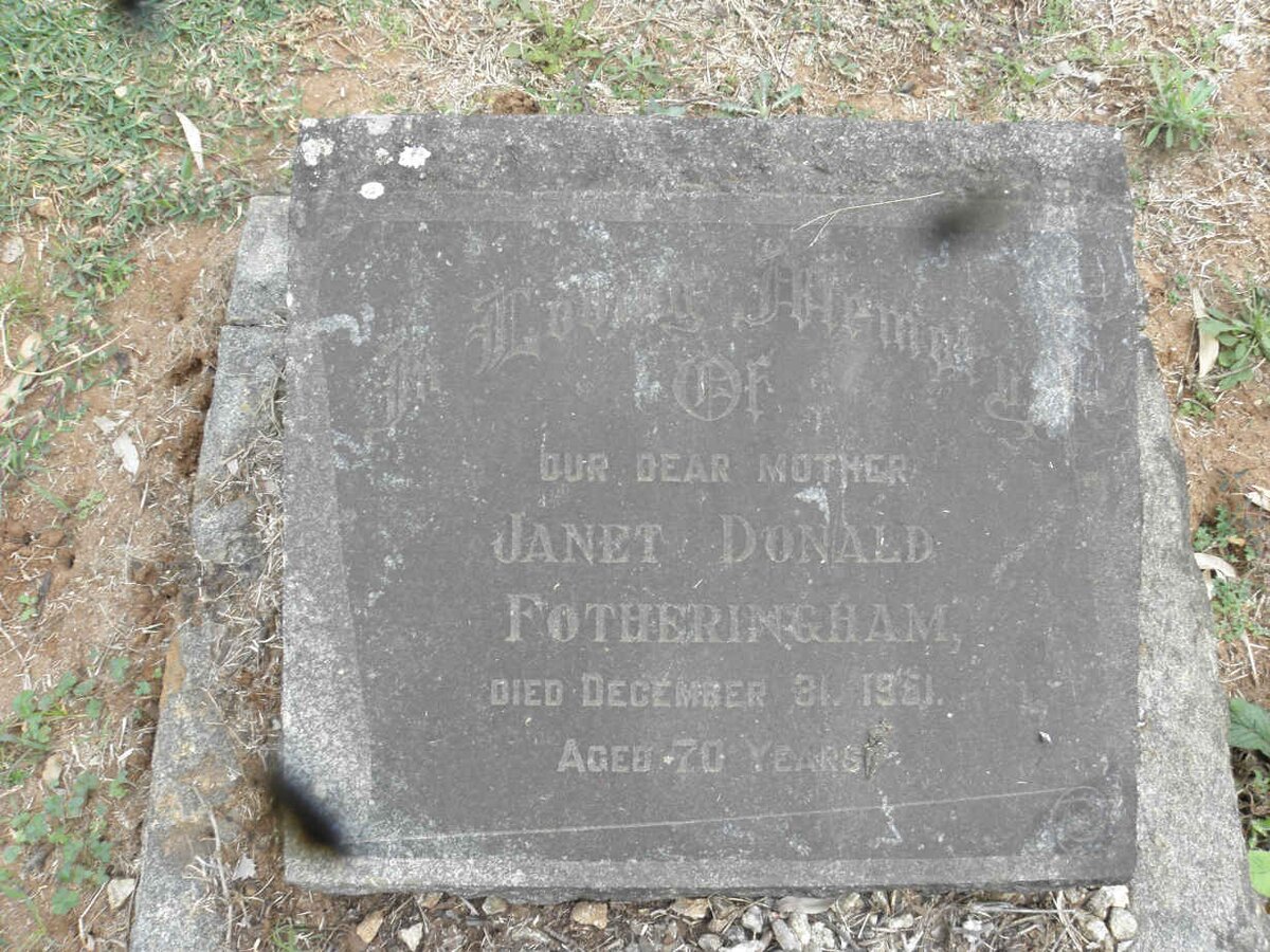 FOTHERINGHAM Janet Donald -1961