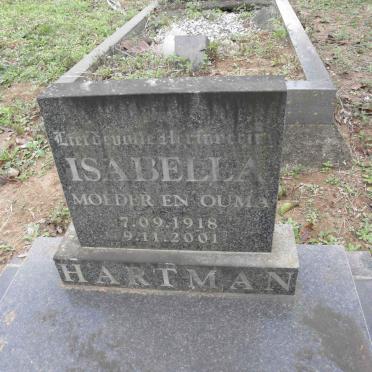 HARTMAN Rauten 1916-1989 &amp; Isabella 1918-2001