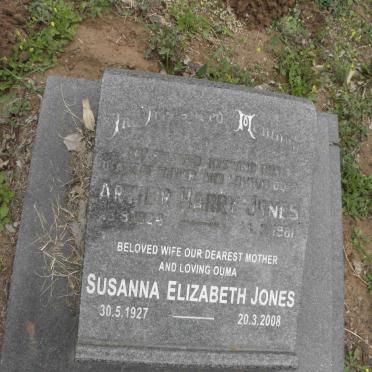 JONES Arthur Harry 1924-1981 &amp; Susanna Elizabeth 1927-2008