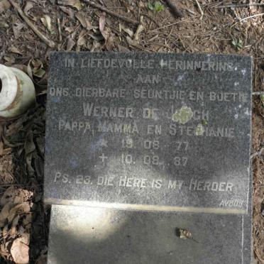 JONGH Werner, de 1977-1987