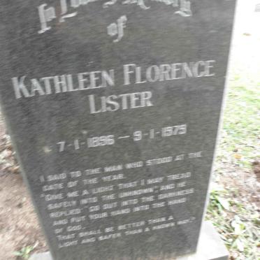 LISTER Kathleen Florence 1896-1979
