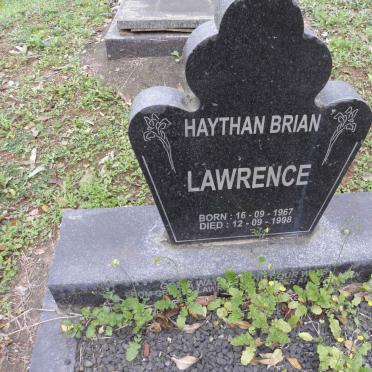LAWRENCE Haythan Brian 1967-1998