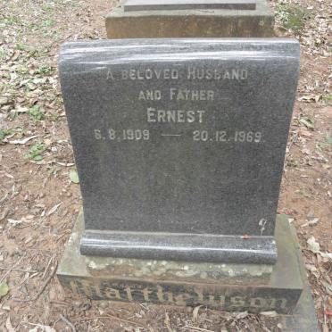 MATTHEWSON Ernest 1909-1969