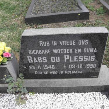 PLESSIS Babs, du 1946-1990