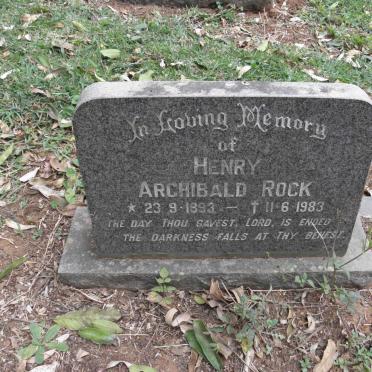 ROCK Henry Archibald 1898-1983