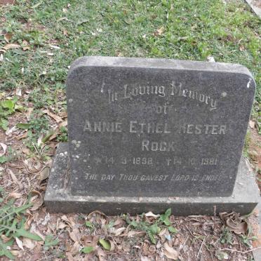 ROCK Annie Ethel Hester 1898-1981