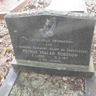 ROSSOUW Petrus Malan 1900-1971