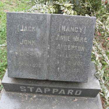 STAPPARD John -1978 &amp; Anne Wake Anderson LYCETT 1902-1961