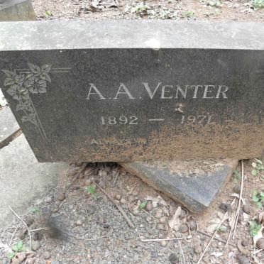 VENTER A.A. 1892-1971