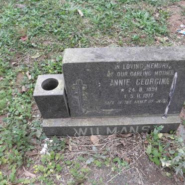 WILMANS Annie Georgina 1894-1977