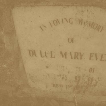 EVERT Dulce Mary 1901-2006