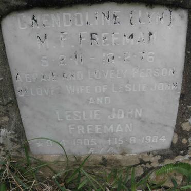 FREEMAN Leslie John 1905-1984 &amp; Gwendoline M.F. 1911-1976