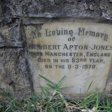 JONES Herbert, Apton -1970