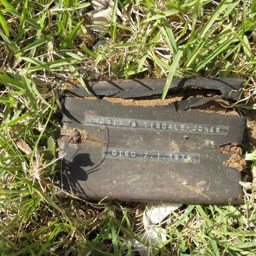JONES Maria B., Tisdale -1979