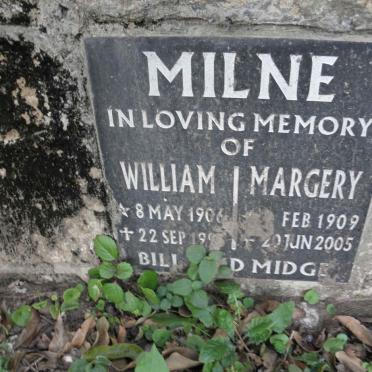 MILNE William 1906-199? &amp; Margery 1909-2005