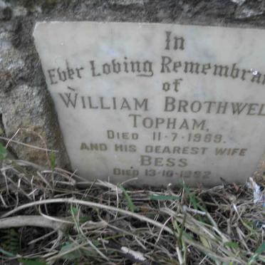 TOPHAM William Brothwell -1969 &amp; Bess -1992