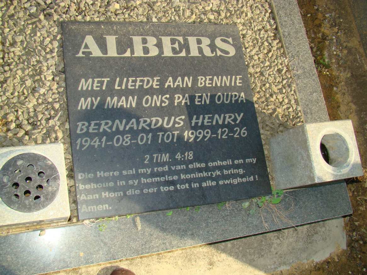 ALBERS Bernardus Henry 1941-1999