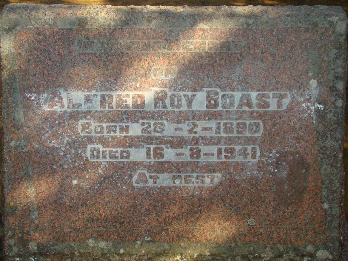 BOAST Alfred Roy 1890-1941