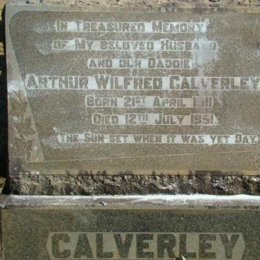 CALVERLEY Arthur Wilfred 1911-1951