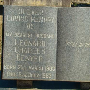 DENYER Leonard Charles 1903-1963