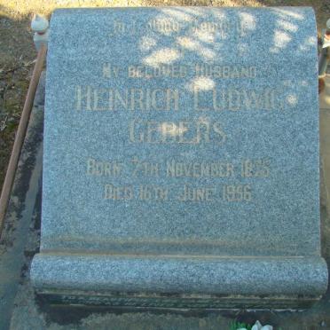 GEBERS Heinrich Ludwig 1875-1956