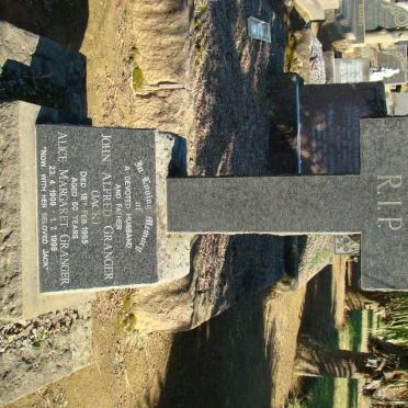 GRANGER John Alfred -1965 &amp; Alice Margaret  1909-1998