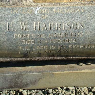 HARRISON H.W. 1872-1934