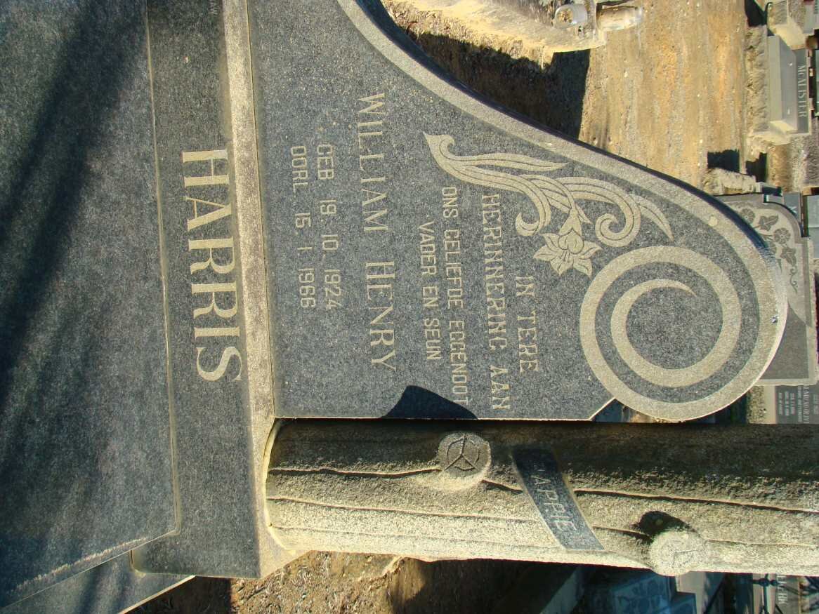 HARRIS William Henry 1924-1966