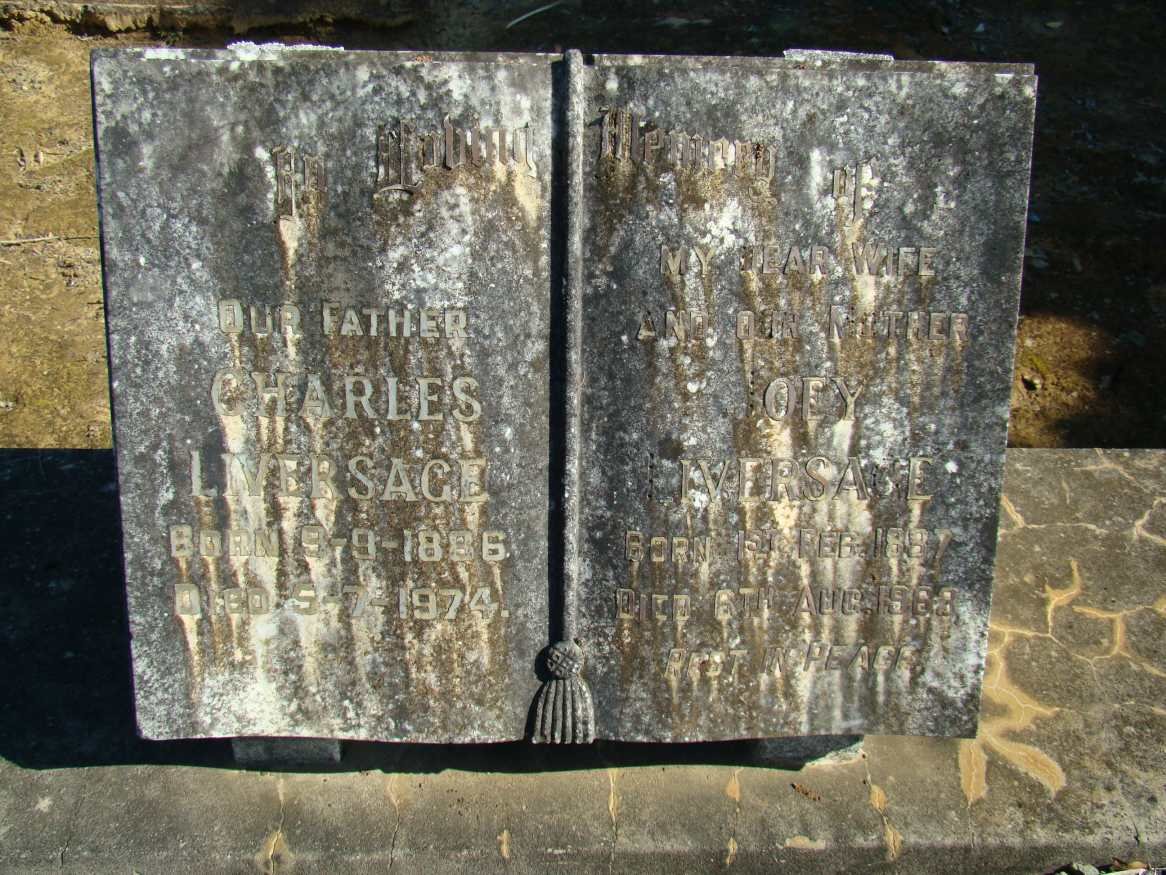 LIVERSAGE Charles 1886-1974 &amp; Joey 1887-19?3