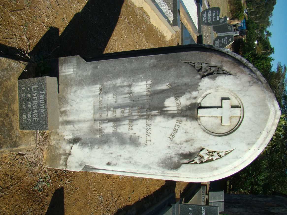 LIVERSAGE Thomas 1832-1897