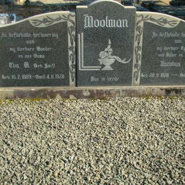 MOOLMAN Jacobus P. 1878-1970 &amp; Evan M. SMIT 1889-1978