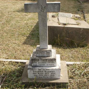 COPE John Lymer 1831-1899 &amp; Frances Harriet 1833-1915