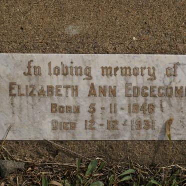 EDGECOMB Elizabeth Ann 1848-1931