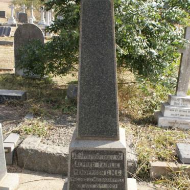 HENDERSON Alfred Fairlie -1927