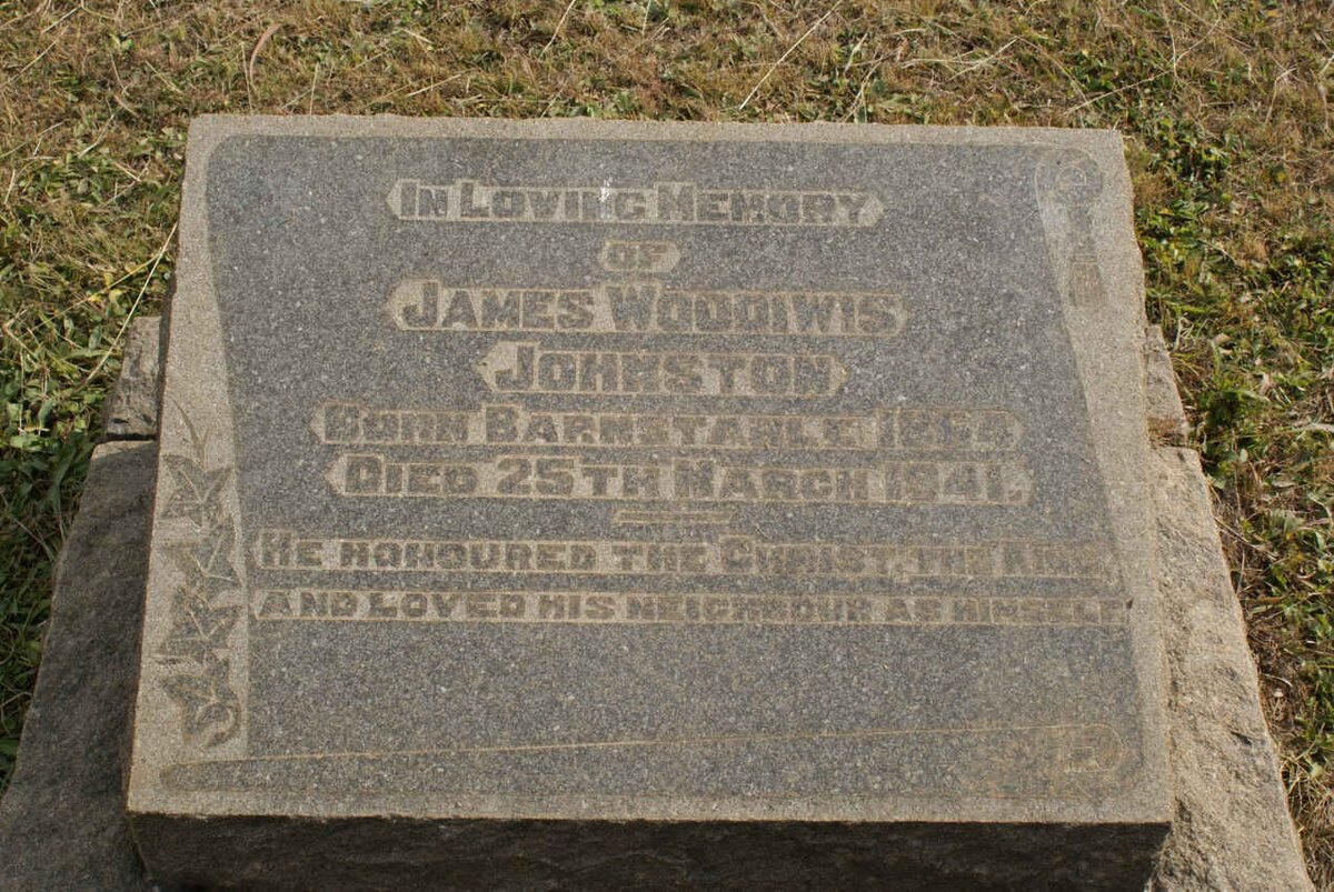 JOHNSTON James Woodiwis 1884-1941