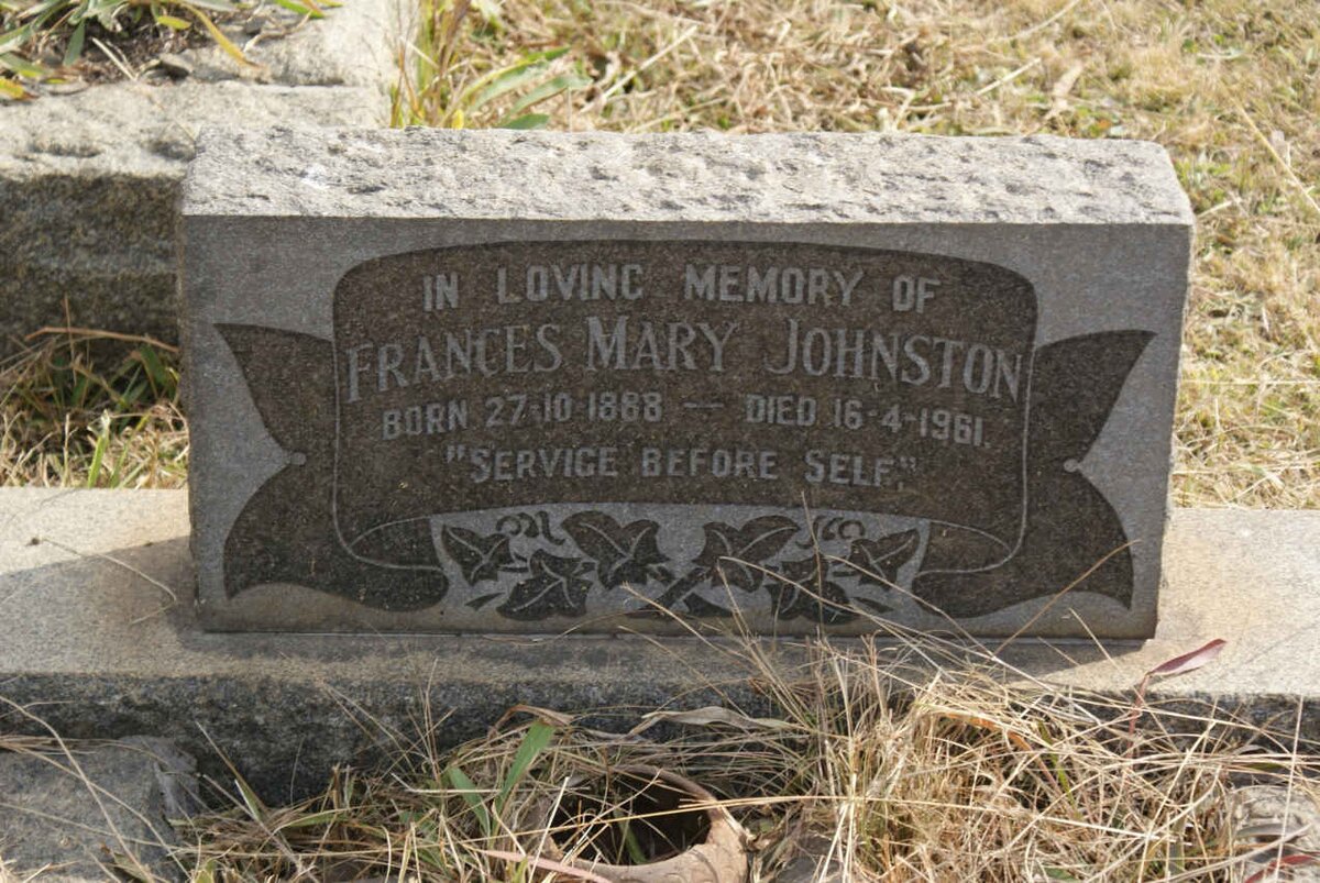 JOHNSTON Frances Mary 1888-1961