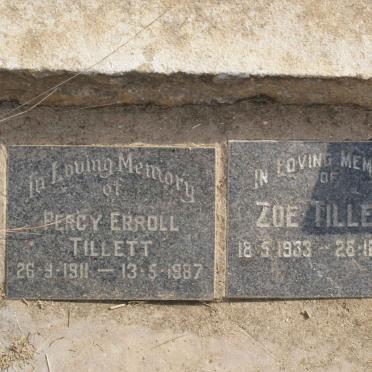 TILLETT Percy Erroll 1911-1987 :: TILLETT Zoe 1933-1990