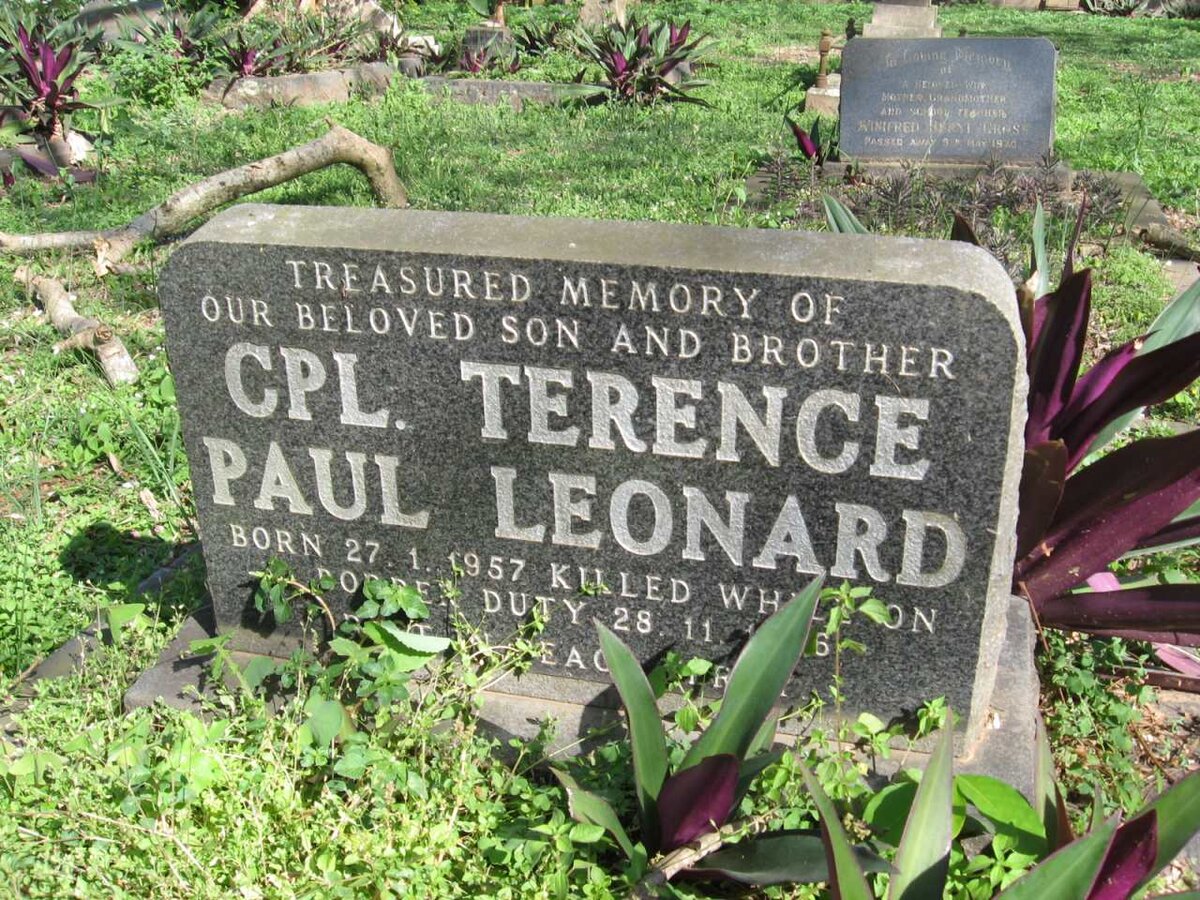 LEONARD Terence Paul 1957-1976