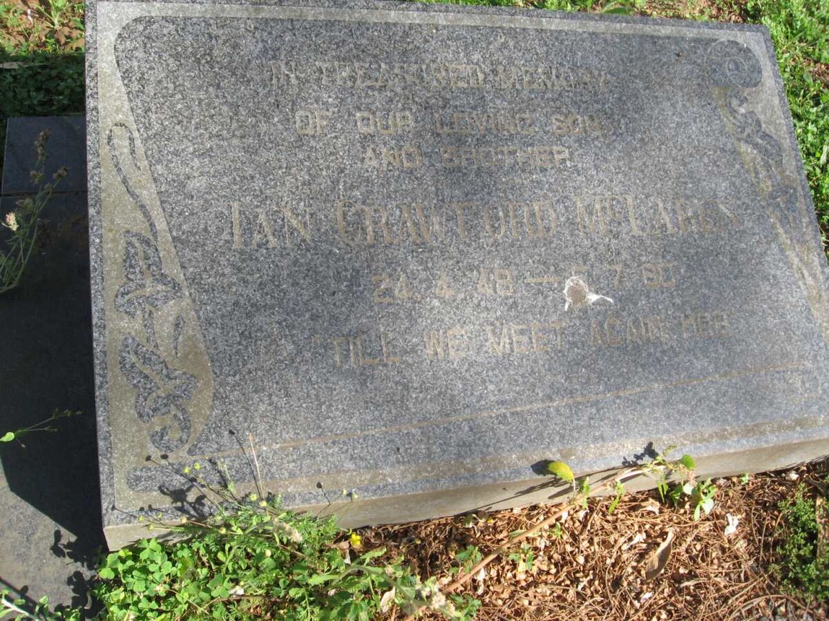 McLAREN Ian Crawford 1948-1980